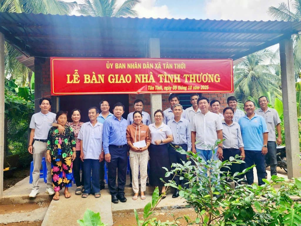 HUDECO đồng hành bàn giao nhà từ thiện tại xã Tân Thới – Đồng Tháp
